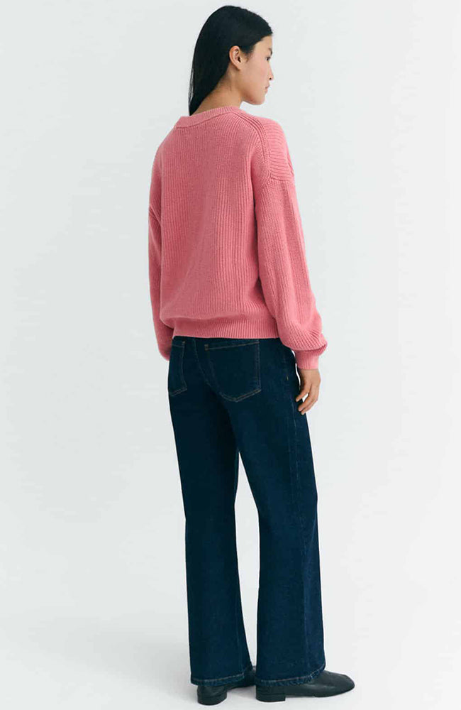 Thinking MU Carmen sweater pink from organic cotton for women | Sophie Stone