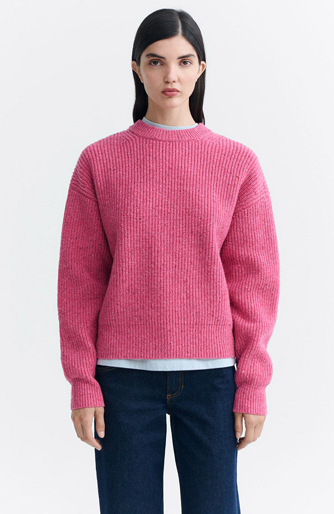 Thinking MU Carmen trui roze van wol voor dames | Sophie Stone