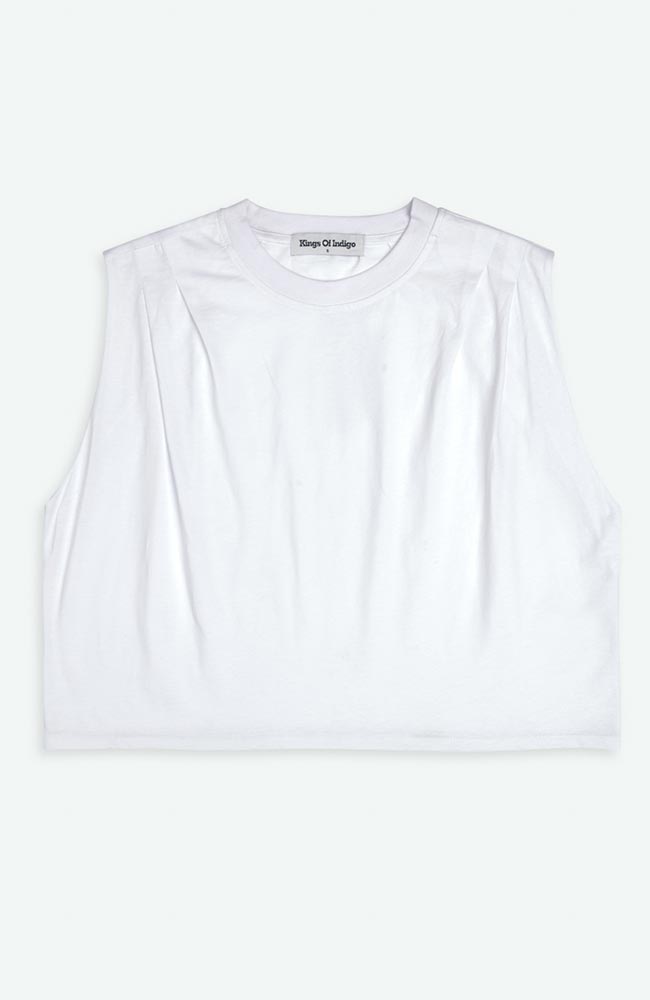 Kings of Indigo Caterina shirt in white organic cotton for women | Sophie Stone