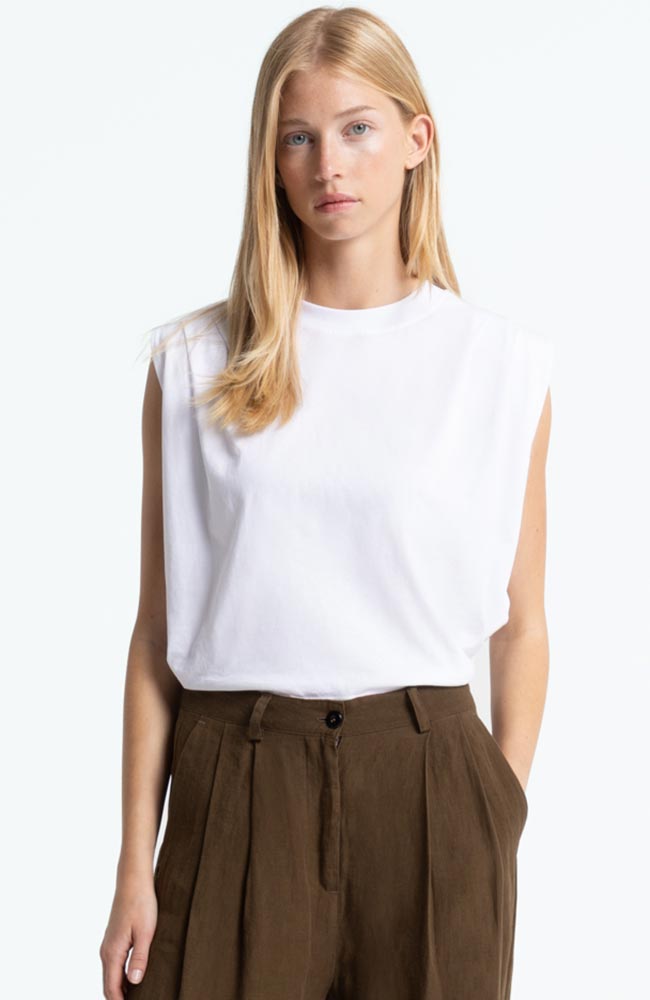 Kings of Indigo Caterina shirt in white organic cotton for women | Sophie Stone