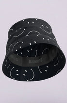 Rainkiss Bucket Hat Classic Smiles zwart wit | Sophie Stone