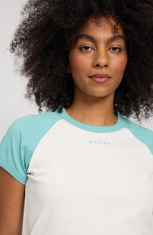 MAZINE Kontrastärmel-T-Shirt aus Bio-Baumwolle für Damen | Sophie Stone
