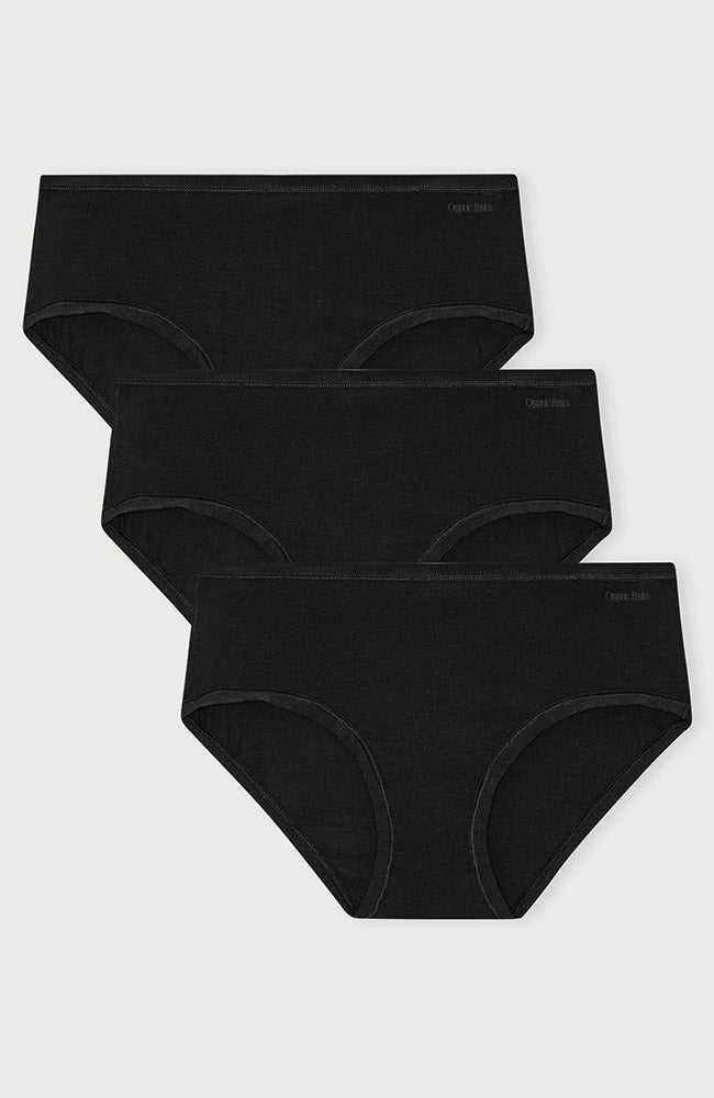 Organic Basics | Core Briefs, Black, 3-Pack, Women's | Sophie Stone