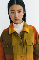 Thinking Mu Creek blanket Frans jasje van biologisch katoen vrouw | Sophie Stone