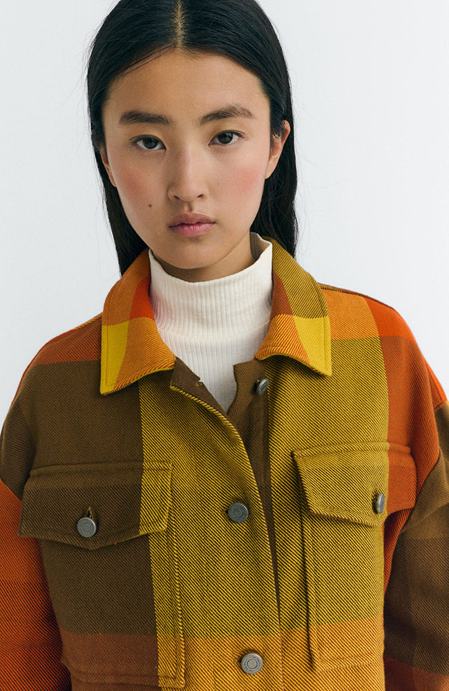 Thinking Mu Creek blanket Frans jasje van biologisch katoen vrouw | Sophie Stone