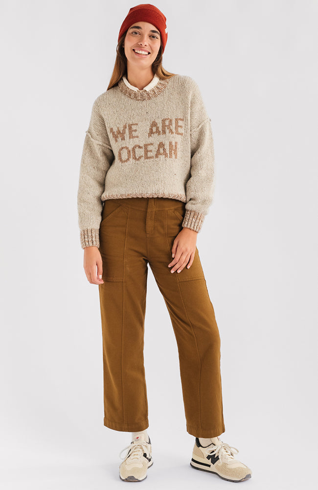 TWOTHIRDS Cushendall sweater beige in wool for women | Sophie Stone