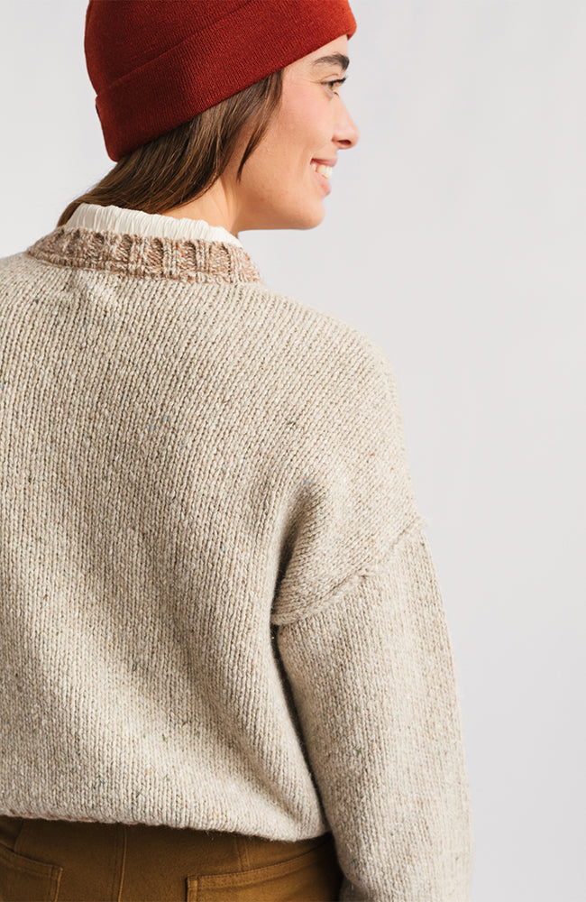 TWOTHIRDS Cushendall sweater beige in wool for women | Sophie Stone