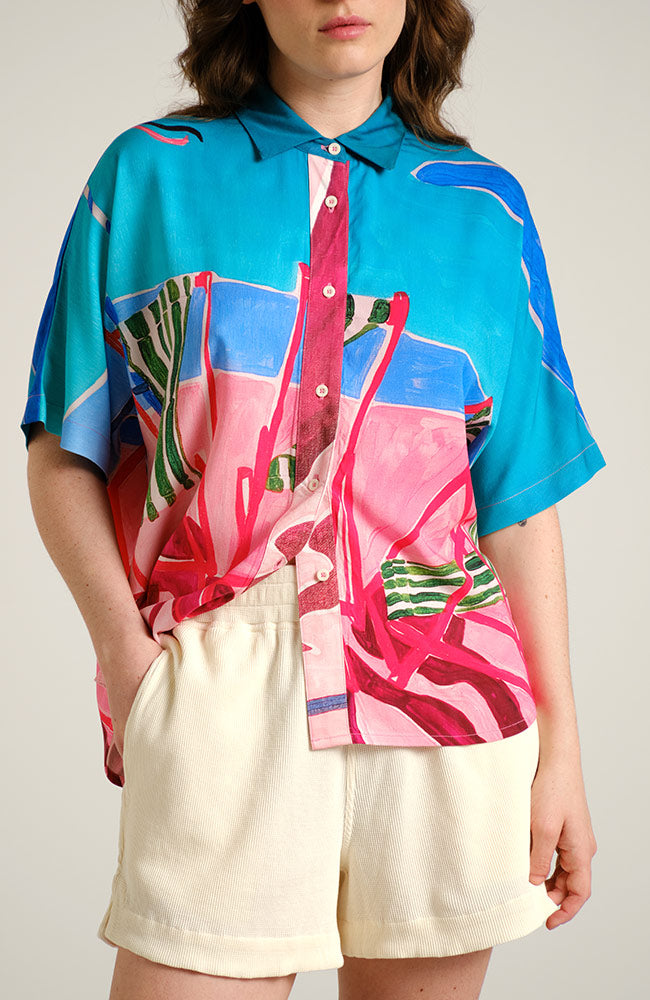 Dedicated Alsvik Bluse Deck Chairs Multi aus Lenzing Ecovero für Damen | Sophie Stone