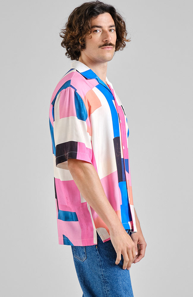Dedicated Marstrand Shirt, Abstract, Ecovero, Men's | Sophie Stone