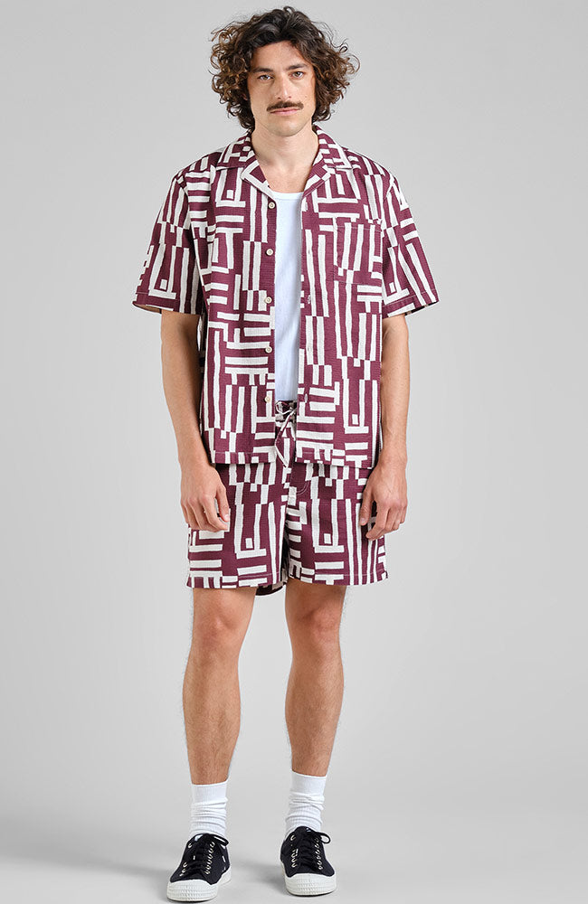 Dedicated Marstrand Fig Red in organic cotton for men | Sophie Stone