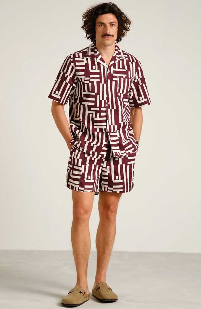 Dedicated Marstrand Fig Red in organic cotton for men | Sophie Stone