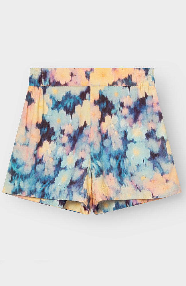 Dedicated Aspudden shorts bloemen multi van bio katoen dames | Sophie Stone