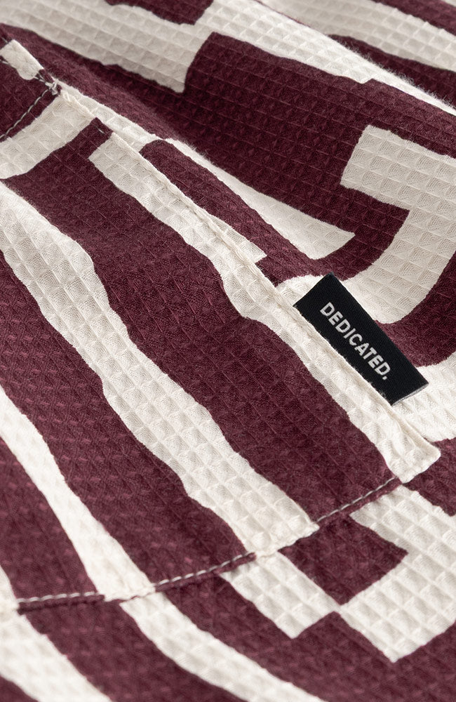 Dedicated Essingen Shorts, Red, Organic Cotton, Men's | Sophie Stone