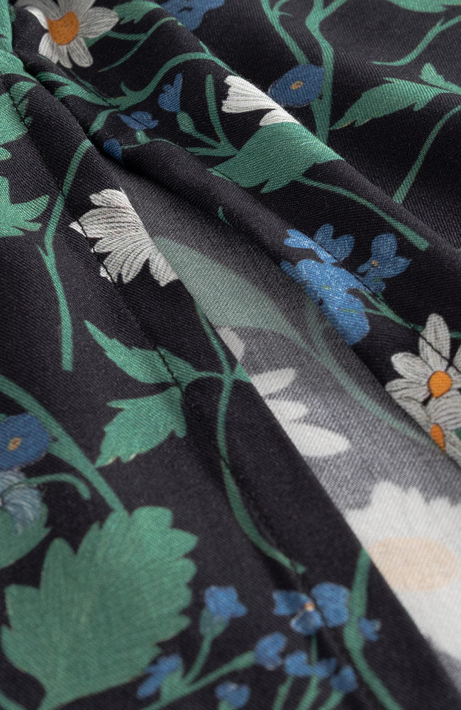 Dedicated Viken Skirt in Strawberry Black, made from Lenzing Ecovero viscose for women | Sophie Stone