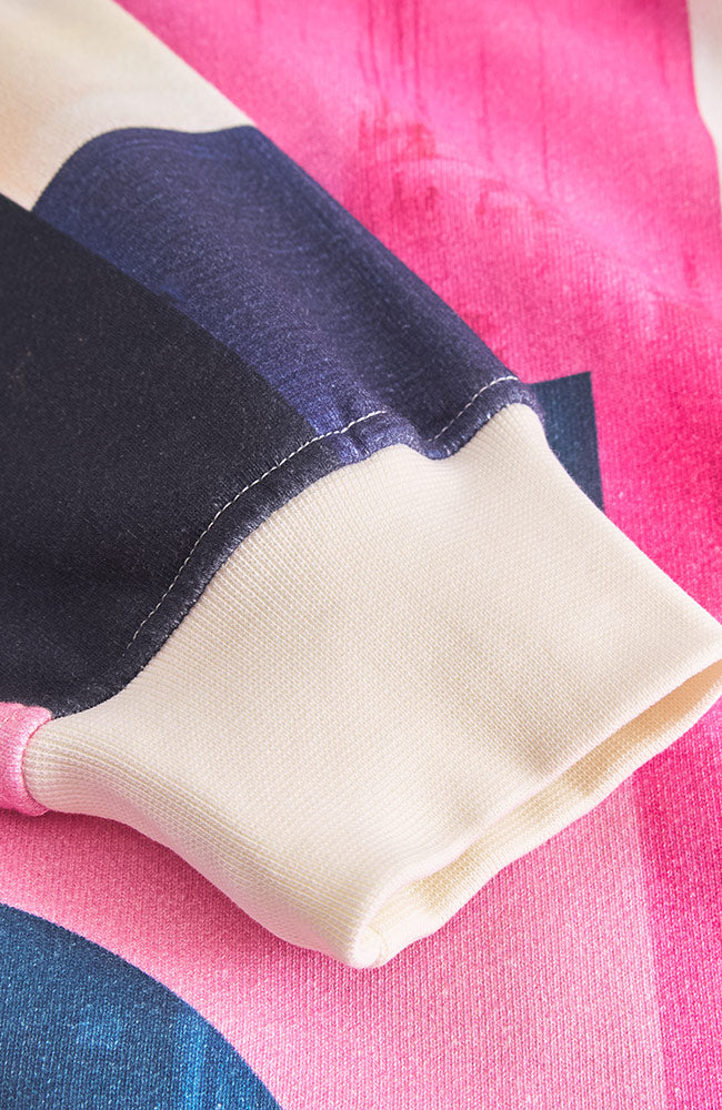 Dedicated Ystad Sweater, Abstract Block, Multi-Color, Organic Cotton, Women's | Sophie Stone