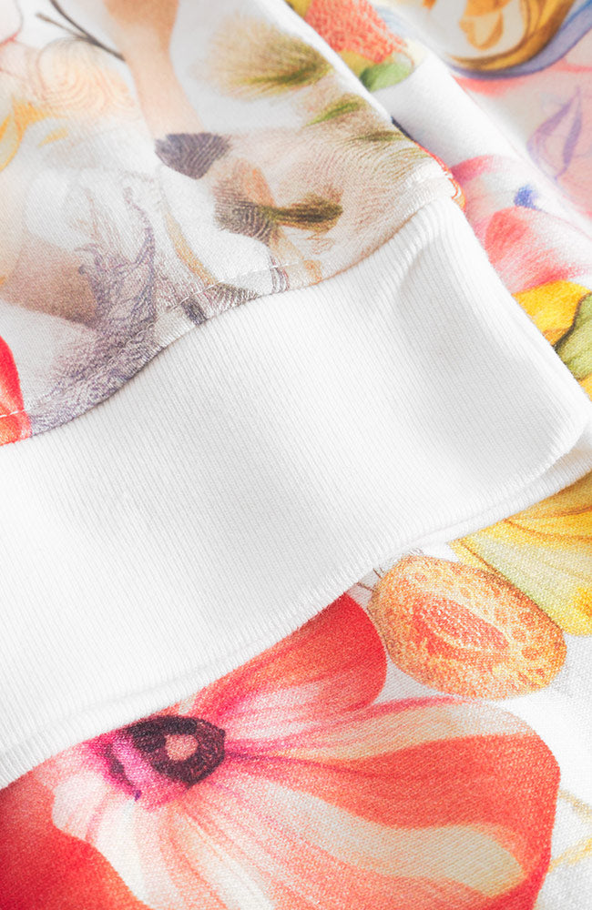 Dedicated Ystad Sweater, Fantasy Flowers, Organic Cotton, Women's | Sophie Stone