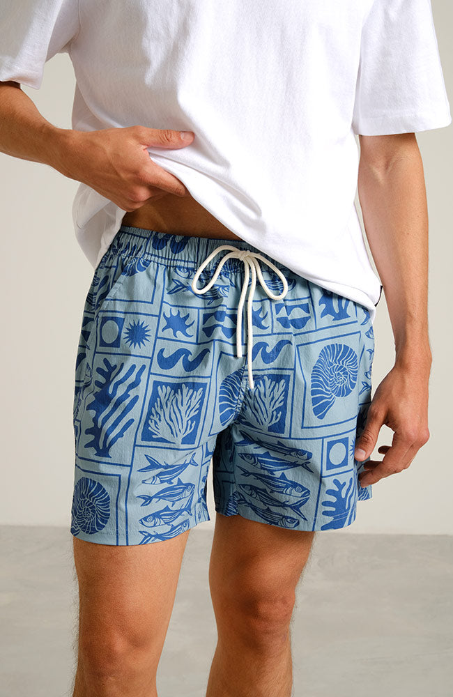 Dedicated Badehose Birka Ocean Blue aus Nylon für Herren | Sophie Stone