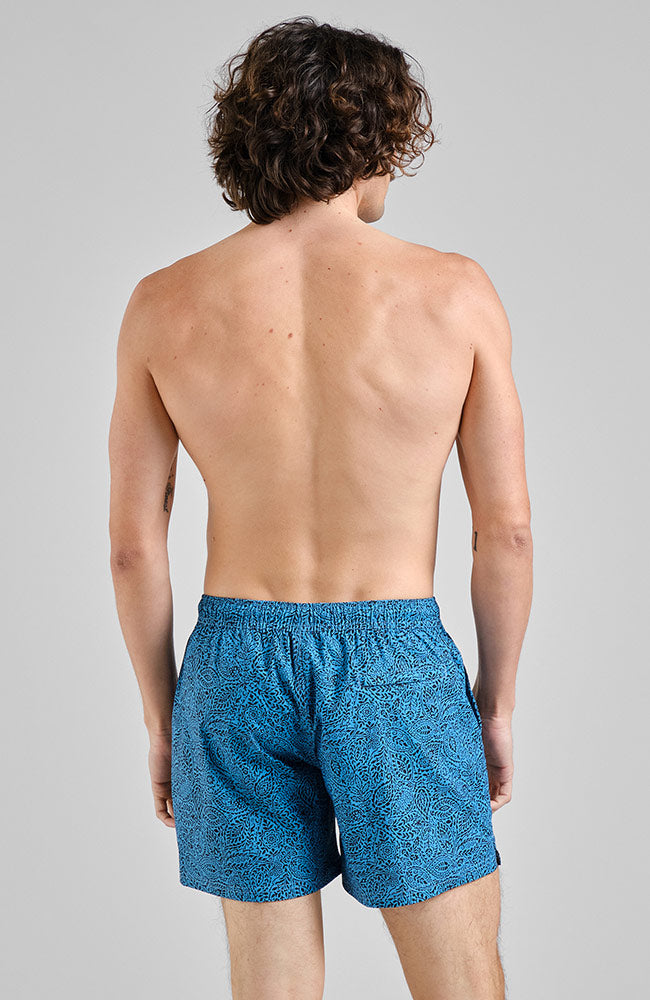 Dedicated Badehose Birka Paisley Blue aus Nylon für Herren | Sophie Stone