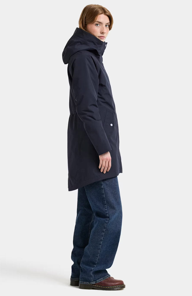 DIDRIKSONS Alana parka jas blauw voor dames | Sophie Stone