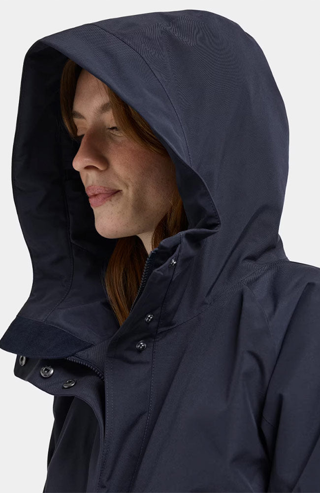 DIDRIKSONS Alana parka jas blauw voor dames | Sophie Stone