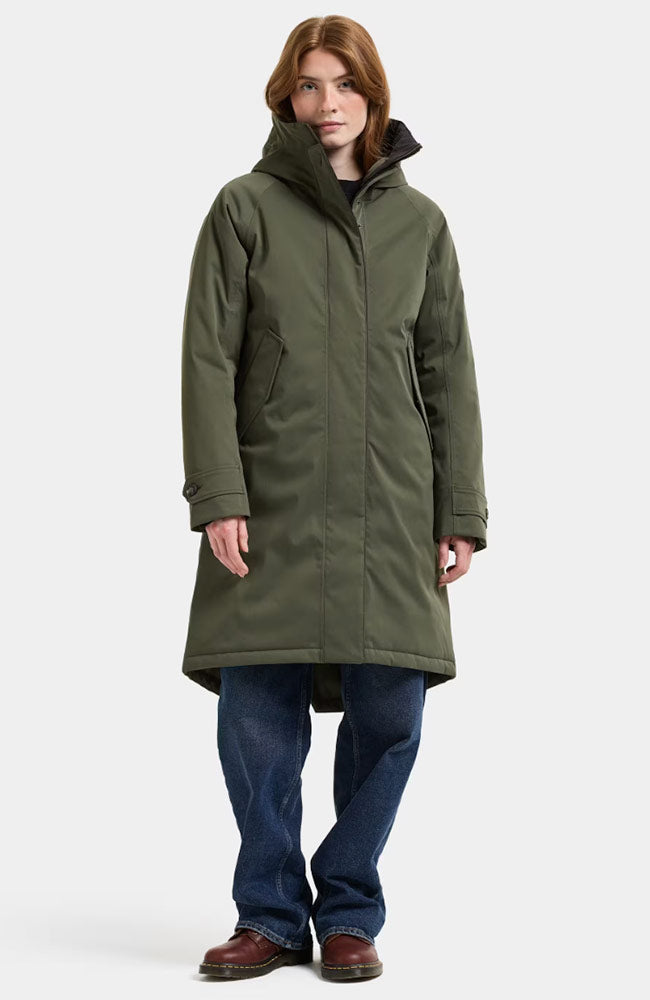 DIDRIKSONS Luna parka jas deep green voor dames | Sophie Stone