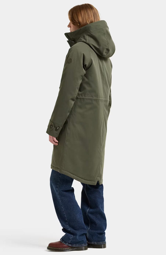 DIDRIKSONS Luna parka jas deep green voor dames | Sophie Stone