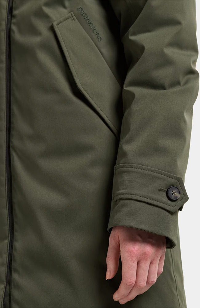 DIDRIKSONS Luna parka jas deep green voor dames | Sophie Stone
