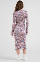 Dedicated Rib jurk lofta butterfly wings bio katoen vrouw | Sophie Stone