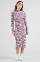 Dedicated Rib jurk lofta butterfly wings bio katoen voor vrouwen | Sophie Stone