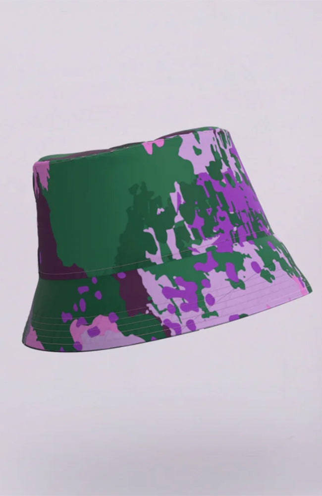 Rainkiss Bucket Hat Digi Spring Camo van RPET uniseks | Sophie Stone