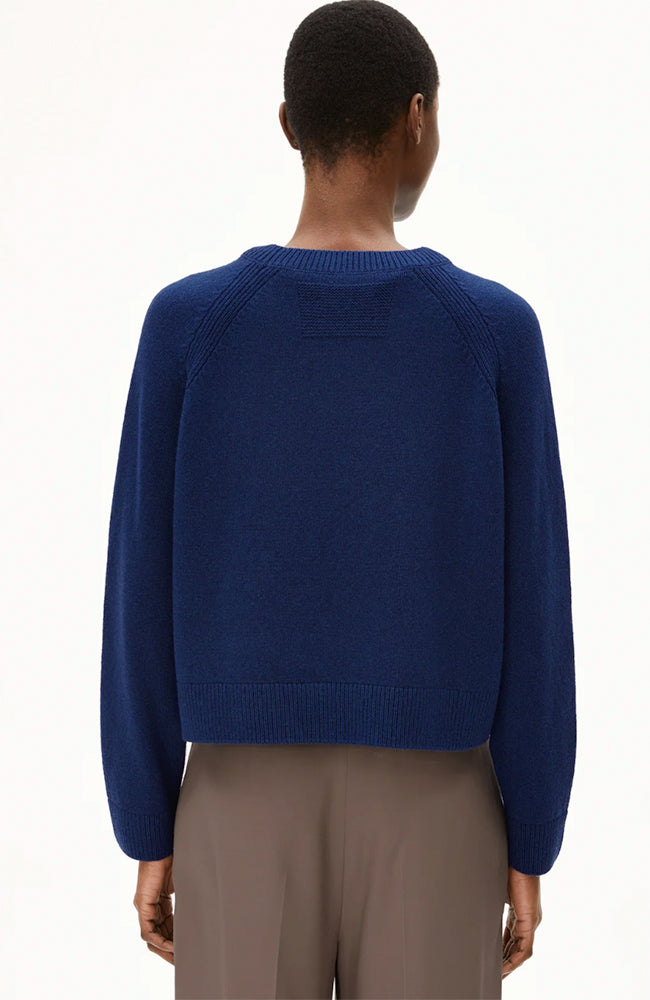 ARMEDANGELS Diliriaa sweater blue noon from sustainable wool women | Sophie Stone