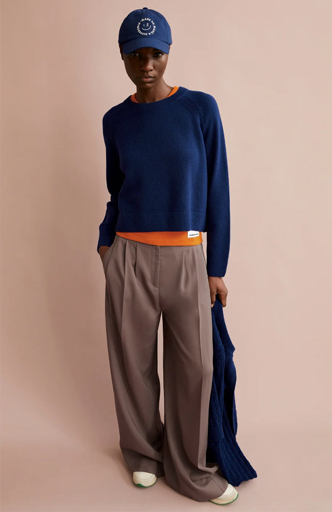 ARMEDANGELS Diliriaa sweater blue from sustainable wool ladies | Sophie Stone