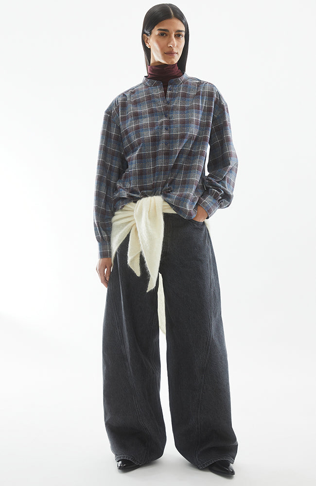 ARMEDANGELS Efinaraa check blouse organic cotton ladies | Sophie Stone