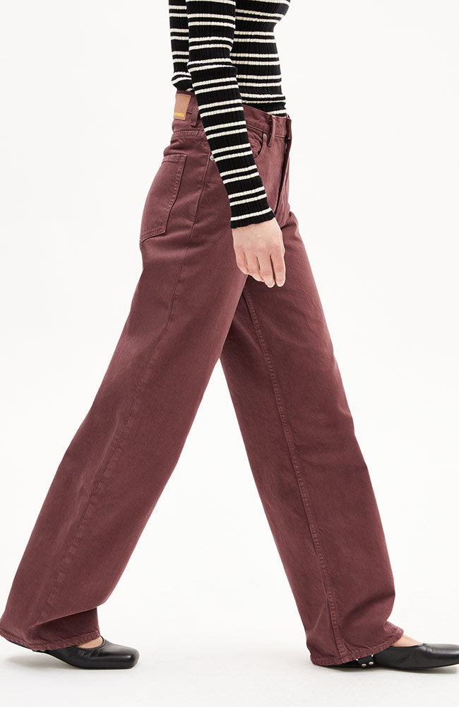 ARMEDANGELS Enijaa jeans dark berry from recycled cotton woman | Sophie Stone
