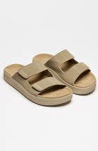 Veja Etna Hausschuhe taupe aus haltbarerem gegerbtem Leder | Sophie Stone