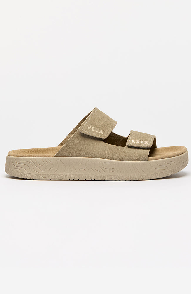 Veja Etna Flip Flops taupe aus nachhaltig gegerbtem Leder für Frauen | Sophie Stone