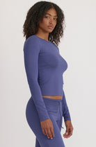 Organic Basics Everyday regular long sleeve eclipse including organic cotton for women | Sophie Stone