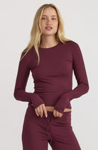 Organic Basics Everyday regular long sleeve red including organic cotton for women | Sophie Stone