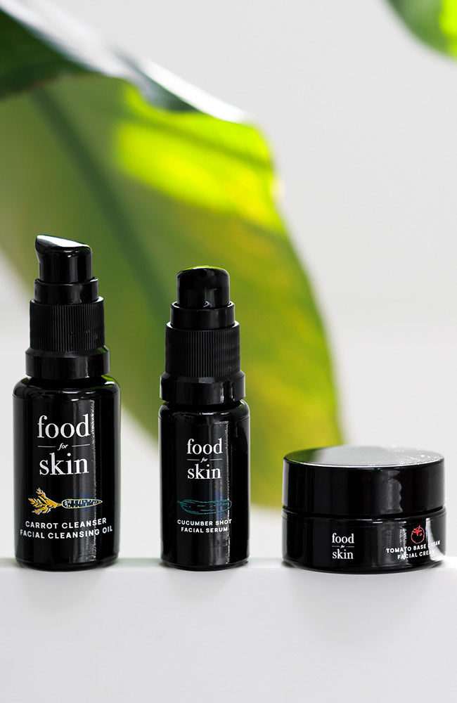 B-corp Food for skin unisex sample set cucumber 100% natural cosmetics | Sophie Stone