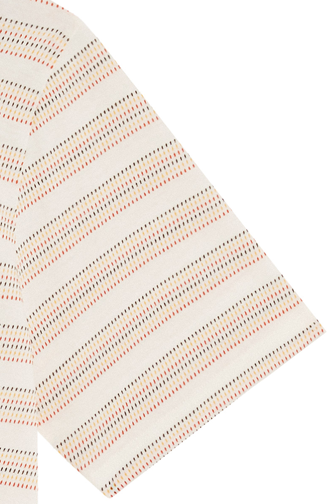 Bask in the Sun Fabian Clay T-Shirt mit farbigen Streifen aus Bio-Baumwolle für Herren | Sophie Stone