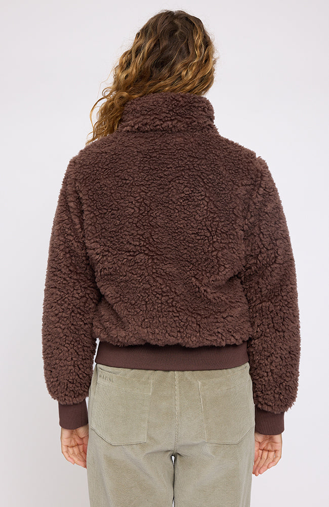 MAZINE Faux fur blouson winterjas bruin van GRS voor dames | Sophie Stone