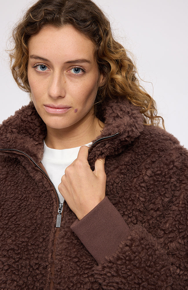 MAZINE Faux fur blouson jas chestnut van GRS vrouw | Sophie Stone