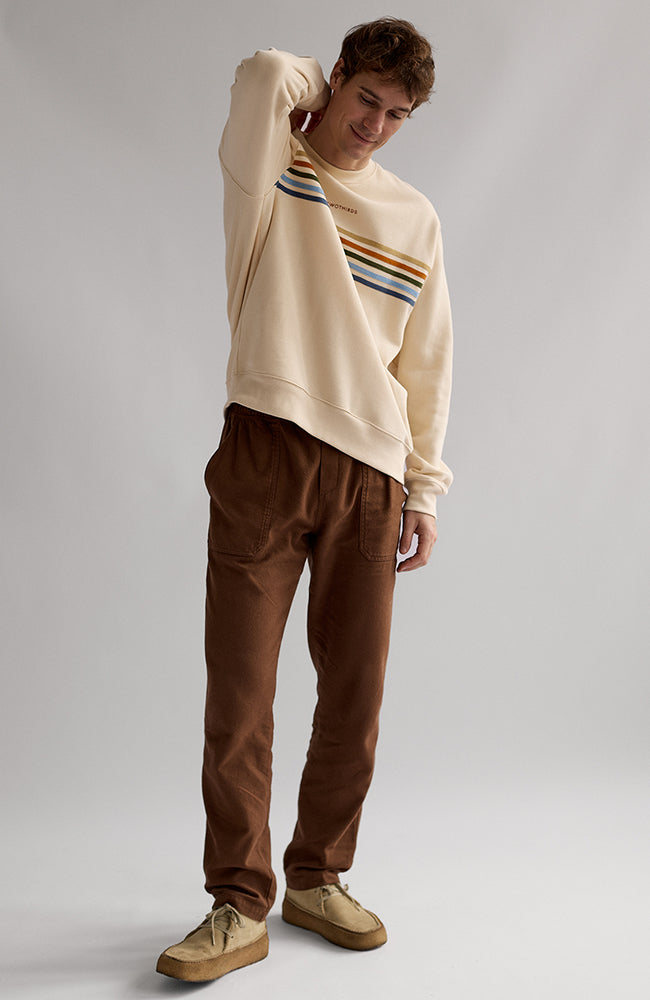 TWOTHIRDS Fanore sweater vintage ecru in organic cotton for men | Sophie Stone