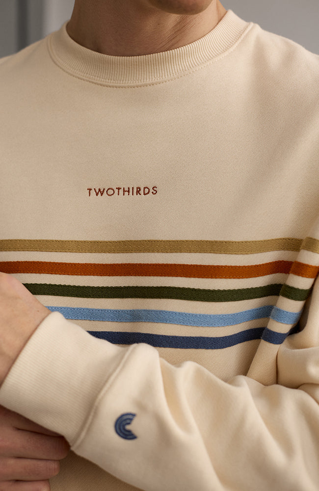 TWOTHIRDS Fanore sweater vintage ecru in organic cotton for men | Sophie Stone