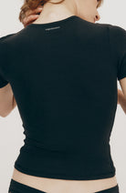 Organic Basics Flex tee black from organic cotton | Sophie Stone