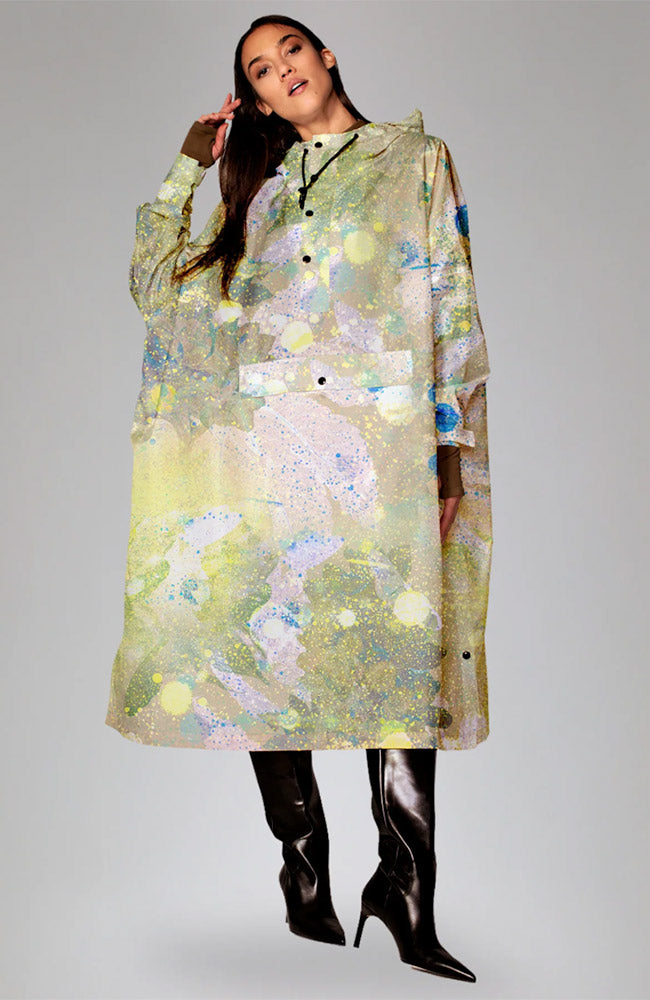 Rainkiss Flora Rain Poncho for Women, Made from Recycled PET | Sophie Stone