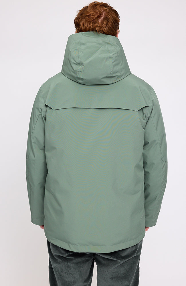 Mazine Functional puffer winter jacket jade 100% recycled polyester for men | Sophie Stone