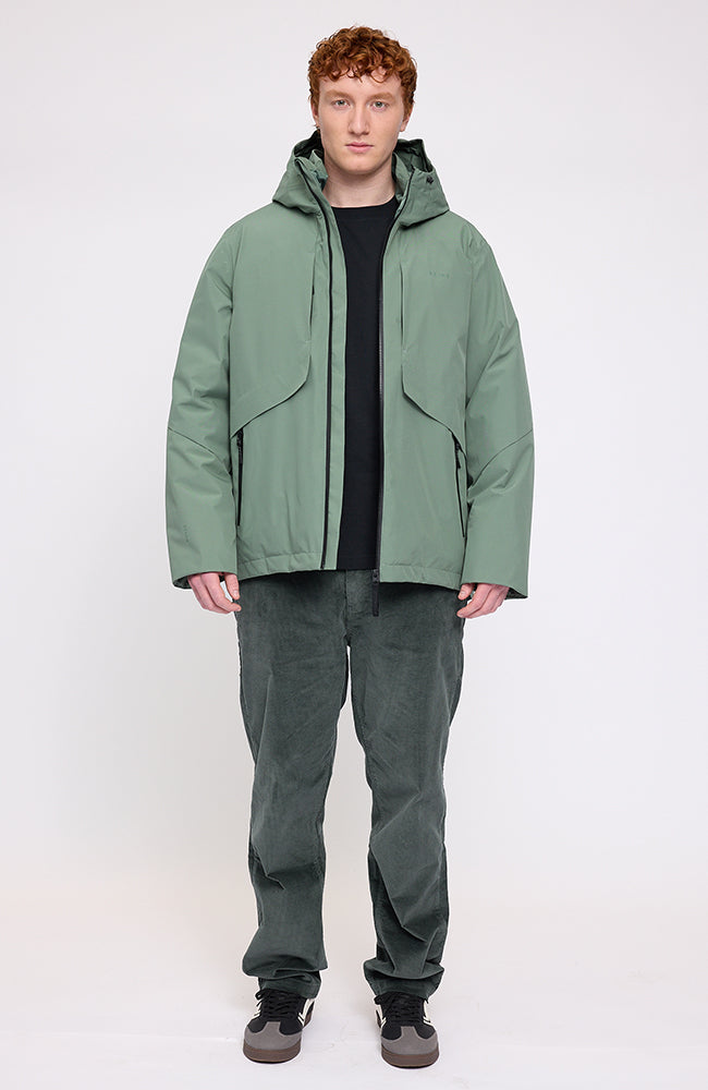 Mazine Functional puffer jacket jade 100% recycled polyester for men | Sophie Stone