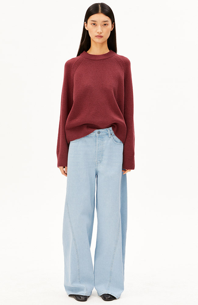 ARMEDANGELS Trui gebreid velvet ember rood vrouw | Sophie Stone