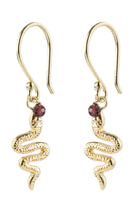 A Beautiful Story Generous earrings garnet snake brass ladies | Sophie Stone